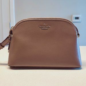 Kate Spade New York Mauve Pebbled Leather Crossbody Dome Bag
